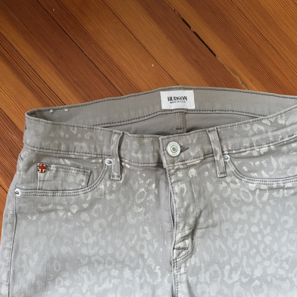 HUDSON GREY CHEETAH JEANS